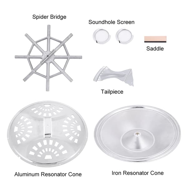 Spider Bridge Tailpiece Tilbehør til Dobro Resonator Gitar Reservedel