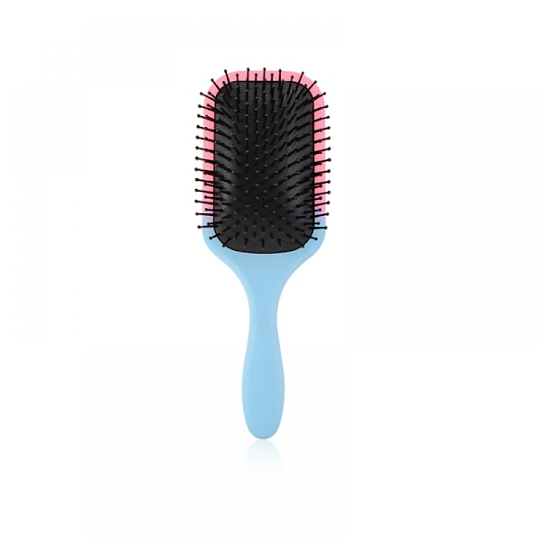 Set med 2 kammar med lutande färg för vått och torrt hår, mjuka borst för antistatisk och frizz, luftkuddekam för kvinnor och flickor, spetsig svans