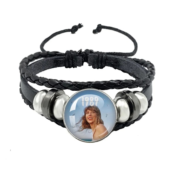 Eksklusivt armbånd til Taylor-fans, håndvævet læder for holdbarhed Style 10