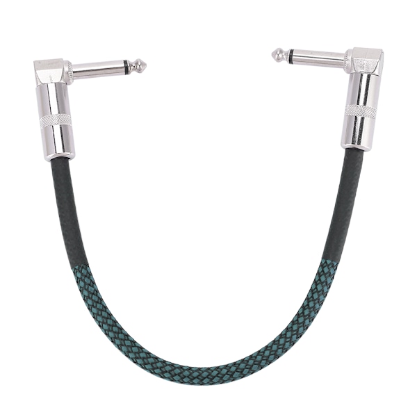 6 st 30 cm gitarr effektpedalbräda patchkabel sladd 1/4\" rätvinklig kontakt