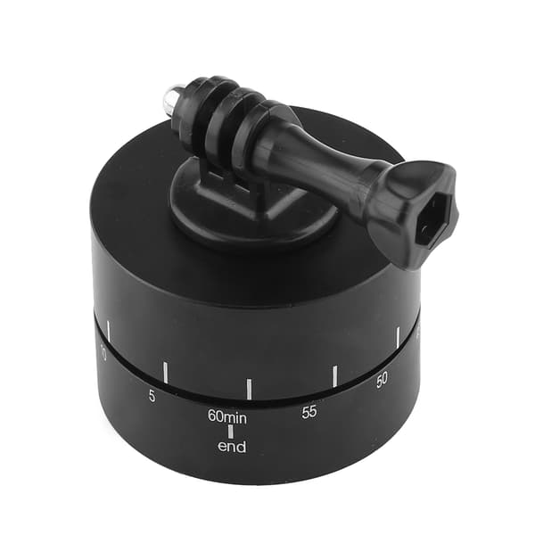 360° 60 minutter roterende stativ for tidsforløp, stabilisator stativadapter for Gopro iPhone