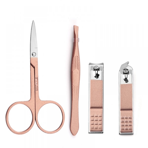 Nagelklippare för kvinnor och seniorer, professionell manikyrset, 9 i 1 bärbar nagelklippare set med fingernagelklippare och tånagelklippare