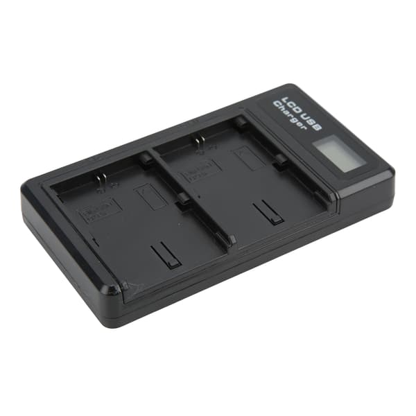 LCD dobbelt USB-oplader med TypeC-interface til LPE6 model kamera batterioplader