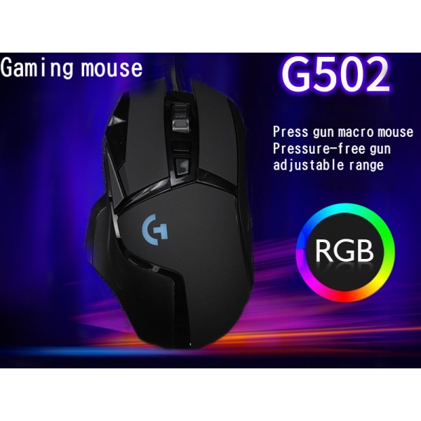 G502 trådbunden spelmekanisk mus RGB-spelmakro lol League of Legends äta kyckling dator Internetcafé mus