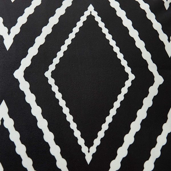 Sæt med 2 sorte lændepudebetræk 12 x 20 tommer Boho Aztec Polyester Blend Dekorative Pudebetræk til Sofa Sofa Seng Dekoration