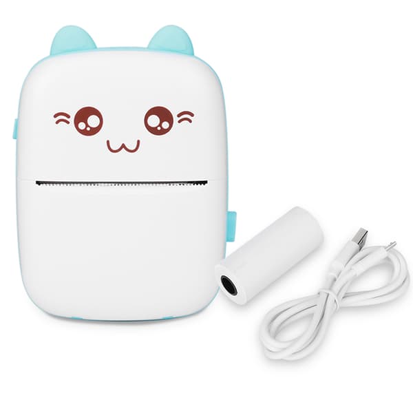 Mini kannettava lämpöherkkä musteeton tulostin valokuvapaperi tasku 58mm langaton Bluetooth Androidille IOS:lle graffitoitavissa