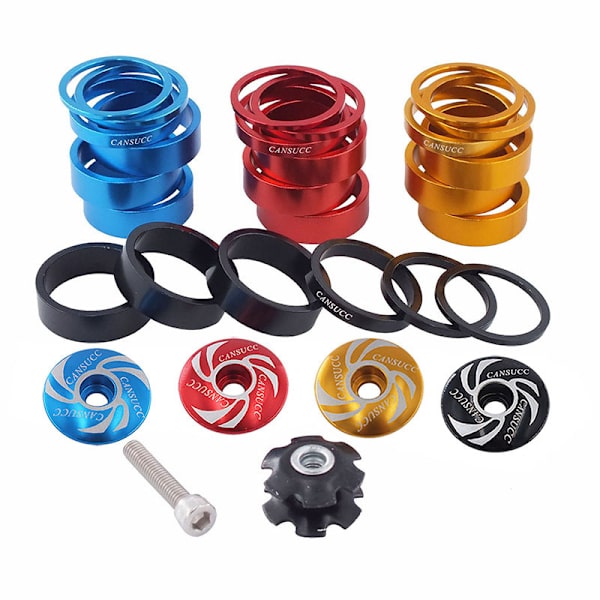 Mountainbike Road Dead Fly 28,6 mm Framgaffel Styrrör Bricka Cykel Framgaffel Headset Spacer Solros-Svart