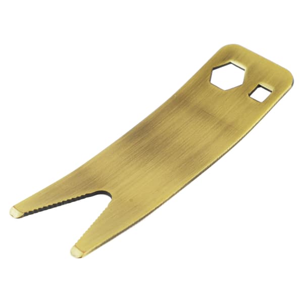 Gitarrbas Multiverktyg Skiftnyckel Multifunktionell Bas Multiverktyg Skiftnyckel för Knoppunderhåll 10cm Bronsfärg