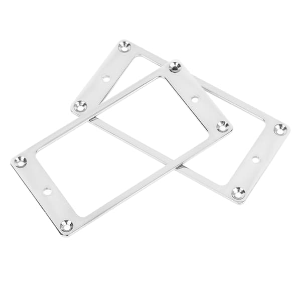 2 st elgitarr pickup-ram, ersättning för gitarr, metall humbucker pickup-monteringsring för dekoration, silver