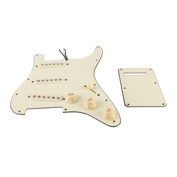 Pickguard Guitar Scratch Plate Loading Guards med bagplade til musikinstrument tilbehør Hvid