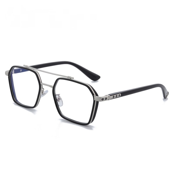 Glasögon som blockerar blått ljus, huvudvärk mot ansträngning av ögonen, Retro Runda Lättmetall Datorglasögon för kvinnor Män-GY8803