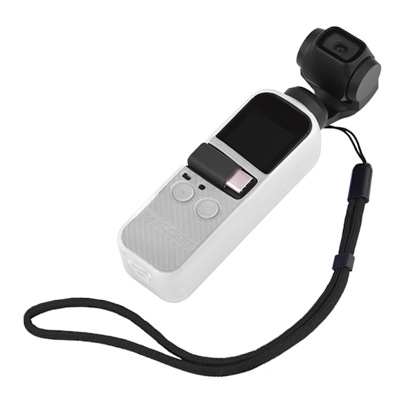 Mjukt silikonskyddsfodral för DJI OSMO Pocket Handheld Gimbal Stabilizer - Vit