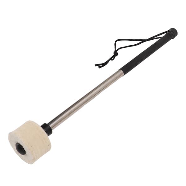Trommestikker Hvid Filt Band Percussion Tilbehør med Rustfrit Stålstik til Performance