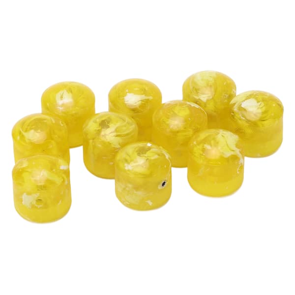 Volume Tone Dome Knobs Plast Kontrol Elektrisk Guitar Bas Dele Tilbehør med Hex Nøgle GD88 Gul