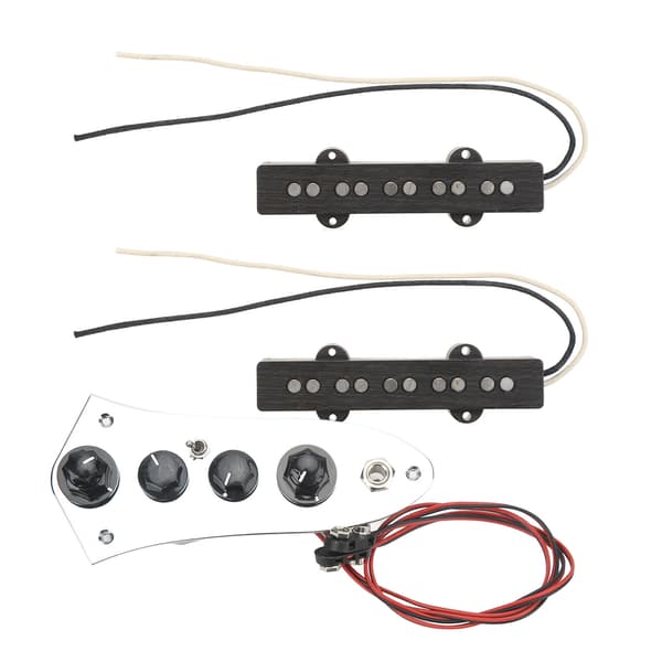 Gitarrbas Pickup Set Standard Ersättning 5 Strängar Metall Plast Pick Up Wired Bass Control Board Kit