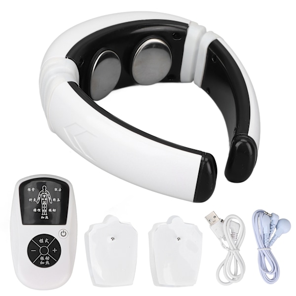 Cervical Spine Massager Elektrisk Terapi Vibrasjon Magnetisk Nakkesmerte Lettelsesapparat for Menn Kvinner