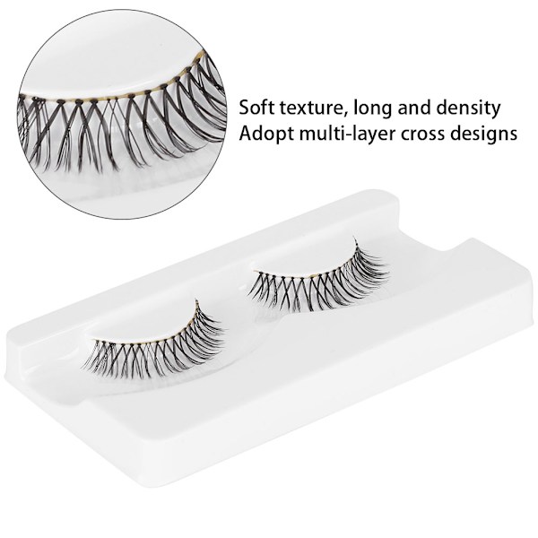 Falska ögonfransar 3D imiterat minkhår flerskiktade långa falska ögonfransar EyelashBE-325