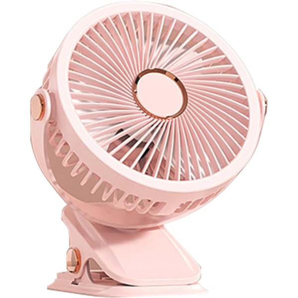 Teleskopisk Foldbar Ventilator, Bærbar USB Genopladelig Sammenklappelig Bordventilator til Rejser, Foldbar Ventilator 3 Hastigheder Justerbar Højde Bordventilator m A3