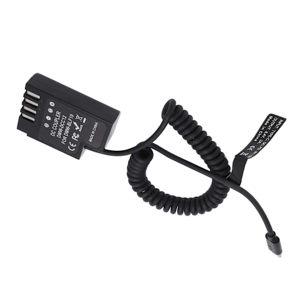 Typ C DMW DCC12 Full Decoding Dummy Batteri DC Koppling Power Adapter för GH3 GH4 GH5
