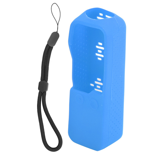 Silikonfodral Antisladd Skyddande Hölje Värmeavledningsskal för Osmo Pocket 1/2(blå svart rep)