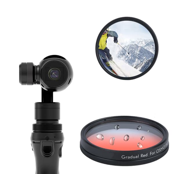 Universal gradueret farve neutral densitet linsefilter til OSMO/INSPIRE1 (gradient rød)