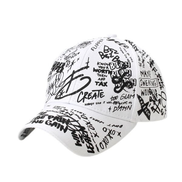 Unisex graffiti cap, K-pop Boys Outdoor Snapback Hat， Pappahatt, Truckerhatt för män kvinnor