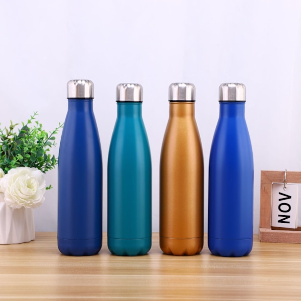 304 rostfritt stål cola flaska stor kapacitet utomhus termos sportkruka bowlingmugg 15 500ml
