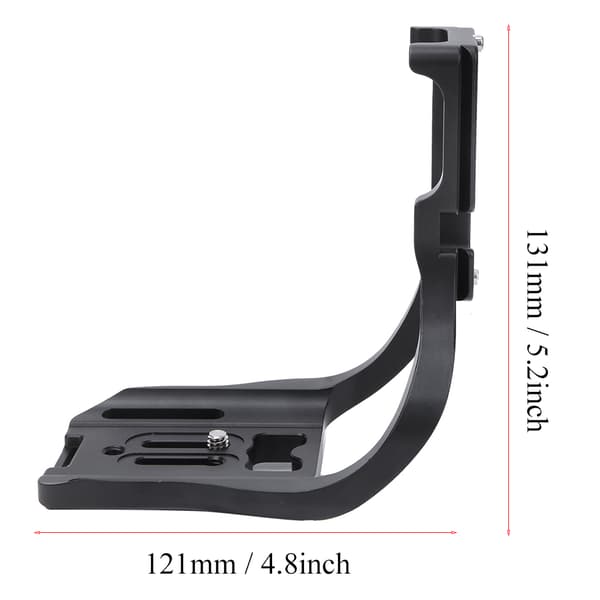 Aluminiumslegering Lodret L-formet Beslag Quick Release Pladeholder Håndgreb til Canon 5D4 5DIV