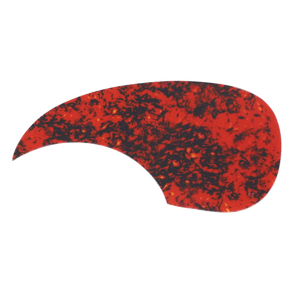 Gitarr Komma Pickguard PVC Slitstark Anti Scratch Stylish Gitarr Pick Guard Ersättning 128mm Blodröd