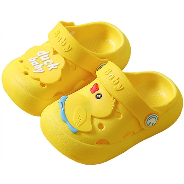 Sandals Boys Girls Cute Cartoon   Kids Slippers  Children's Slippers For Summer ------Yellow（25-26）