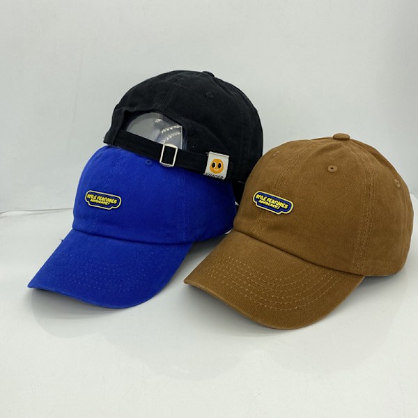 Dotpet Hat Nostalgisk engelsk broderad bokstäver justerbar basebollkeps för män och kvinnor (svart)
