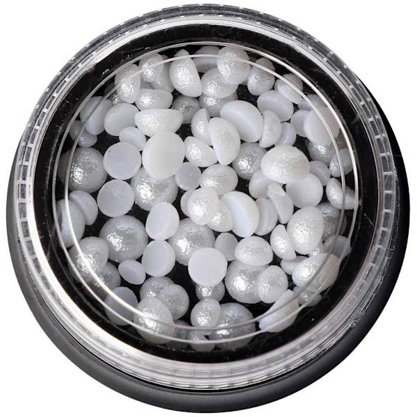 2 typer av nya design mini pärlor 3D pärla strass manikyr metall nagelkonst dekoration 01#