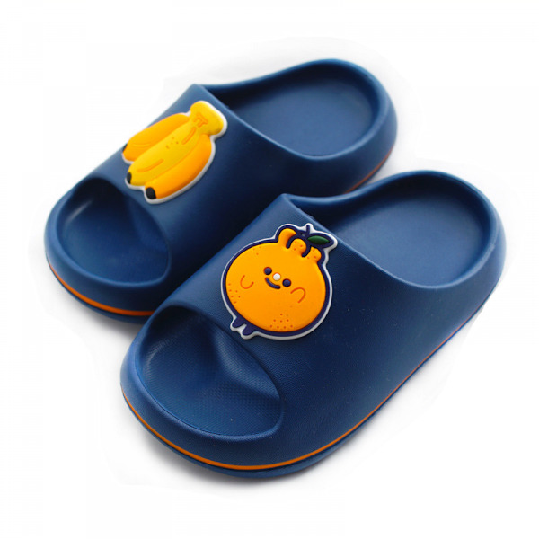 Pojksandaler med fruktmönster, barnsommarsandaler, barnslippers, flickors strandtofflor, pooltofflor