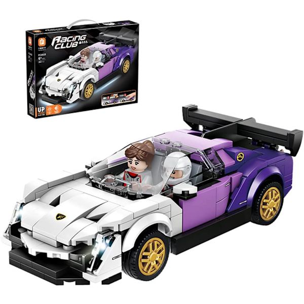Rakennuspalikat Urheiluauto Kilpailumalli Pojat Kokoavat Luovat Lahjat - Sopii 6-7-8-9-10-12-vuotiaille Lapsille