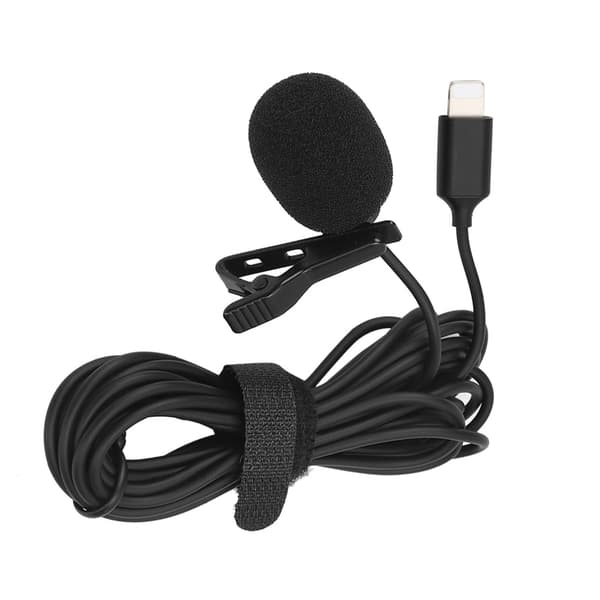 Bærbar Lavalier Trådløs Mikrofon Mic 3 meter til IOS Telefon Live Broadcast Interview