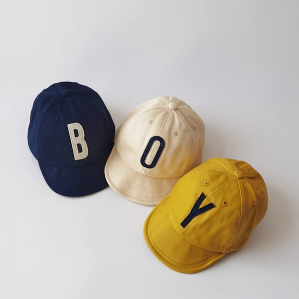 Barne Baseball Solbeskyttelse Hat Bonnet Bomull Gutter og Jenter Justerbare Hatter Vår Sommer Vinter Cap---2-6 År||Hat2-cyan