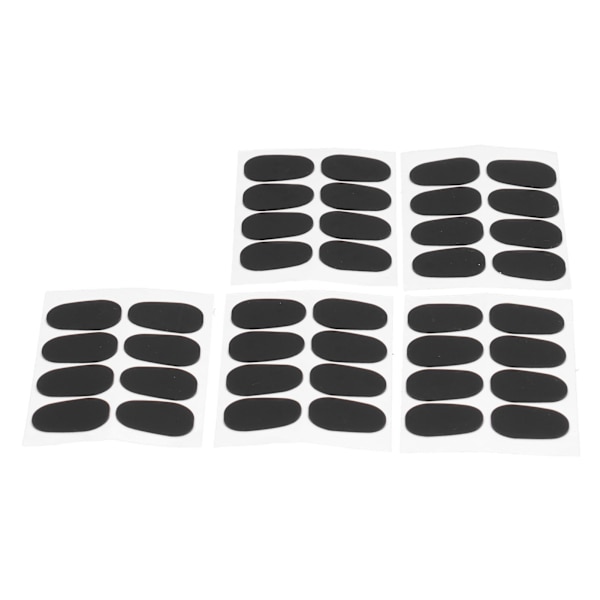 40 stk. Mundstykkepuder Patches Pads Tilbehør til Alt/Tenor Saxofon Klarinet Sort 0,5 mm