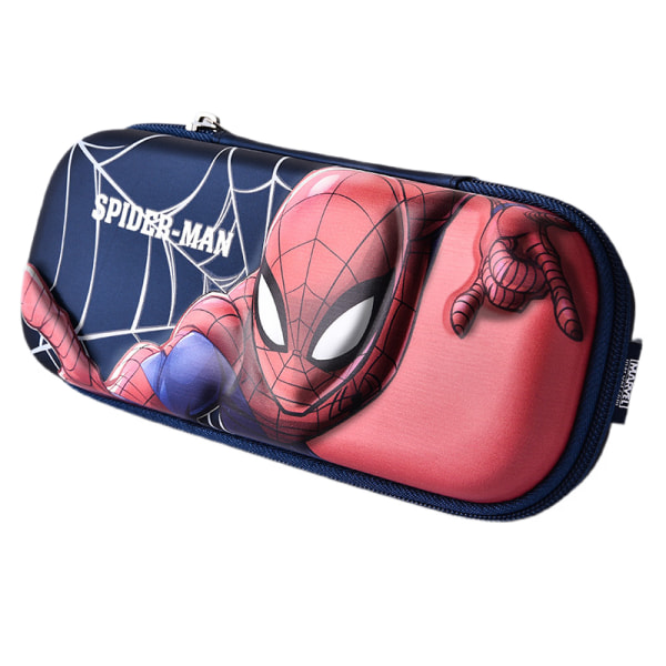 Pencil Case Organizer for kids Disney Marvel Children's Pencil Case 3D Laminated Film Pencil Case Waterproof Anime large-capacity  box （Spiderman1）