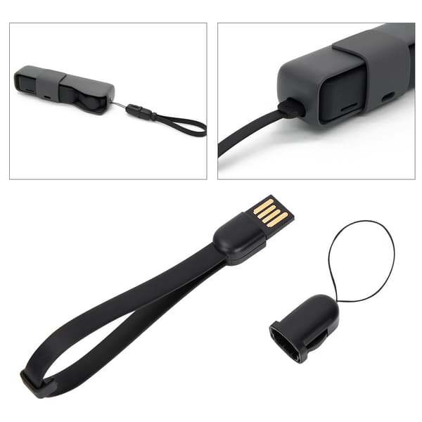 Typ-C laddningskabel Lanyard för DJI OSMO POCKET Rem Data Line Wire Cable