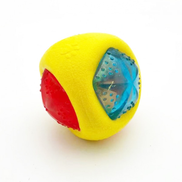 Glödande hundboll Boll Blixt skrikande boll Hundleksak Interaktiv boll för hundstudsaktivering, ljud Glödande studsboll