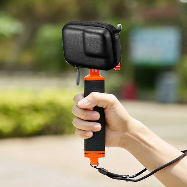 Mini bärbar kameraväska Actionkamera förvaringsväska för Hero 11 10 9 8 7 för DJI Actionkamera Svart