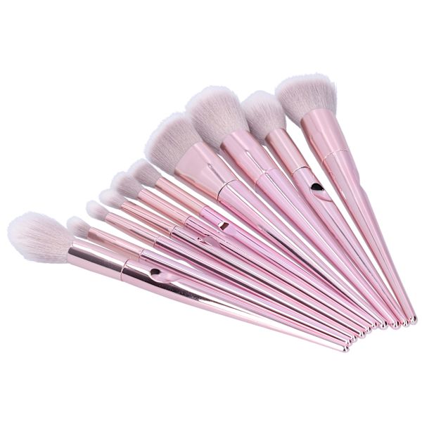 10PCS Makeup Brushes Set Myke Bust for Blush Eye Shadow Eyebrow Highlight