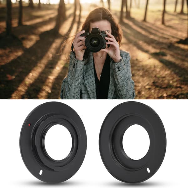 C-M4/3 Metal Linseadapterring til C-monteringskameraobjektiv, der passer til M4/3-kamera
