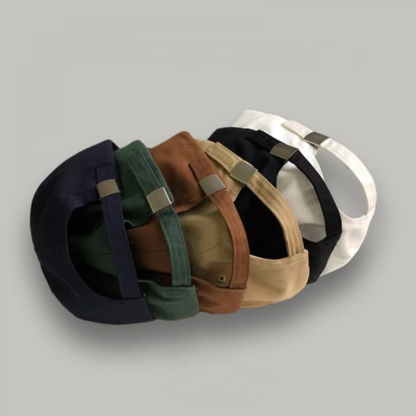 Dotpet Brev Broderet Hat Justerbar Baseball Cap (Khaki)