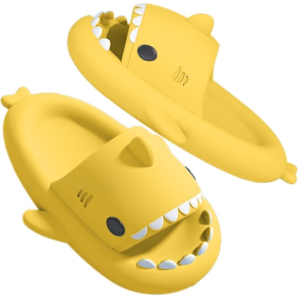 WJ Funny Shark Sandals for Bath Shower Non-Slip Outdoor Couples Summer Sandals for Men Women