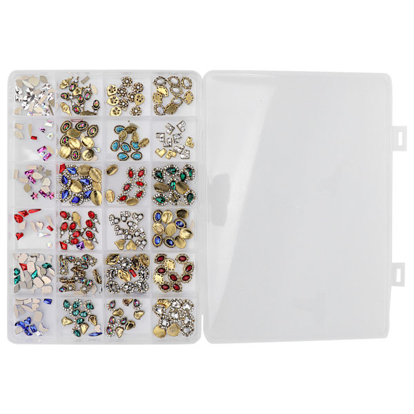 Nagel Strass Kit Enkelt Applicering DIY Bärbar Lätt Bekväm Charmig Robust Hållbar Nagel Pärlor för Kvinnor
