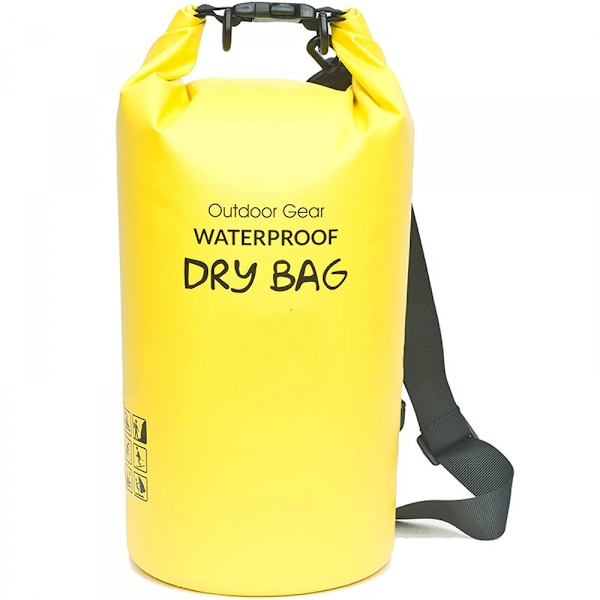 Gul 30L kapacitet Bergsklättring Utomhus Vattentät Bucket Bag