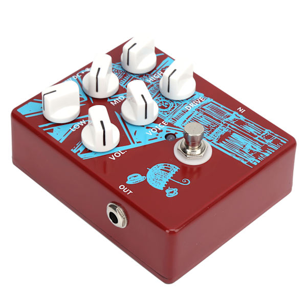 Gitarrdistorsionseffektpedal Flera lägen Bärbar Instrumenttillbehör CP‑58