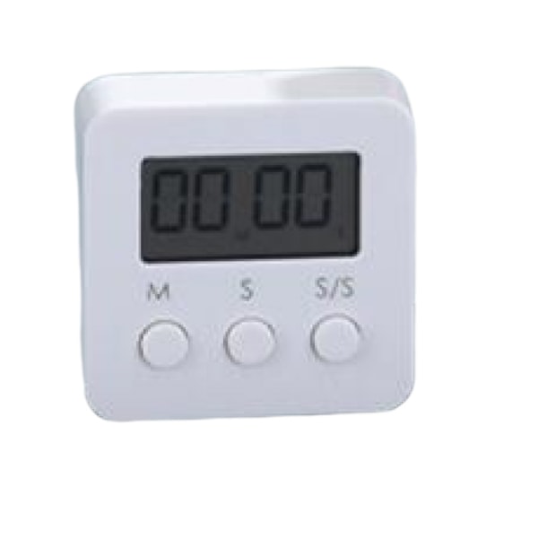 Display Kitchen Timer-Cooking Timers for Kitchen Teachers Students Games Kids Meetings - Digital Timer Magnetic Back Loud Alarm(White)