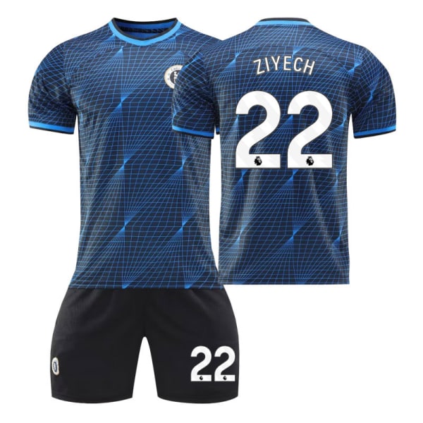 23/24 Chelsean vieraspelipaita lapsille 22 ZIYECH S